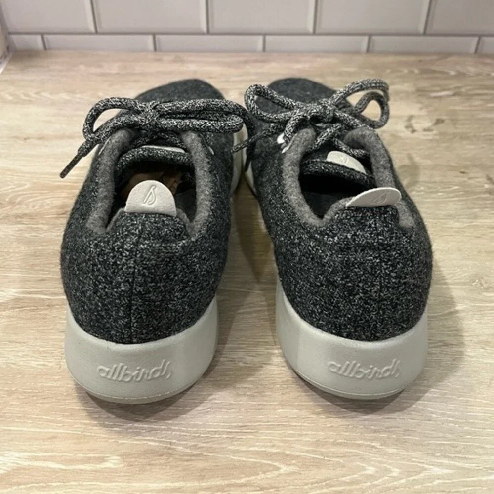 Womens All Birds Wool Runners Sneakers W US 8 Grey Lace Up Running Sneaker EUC.